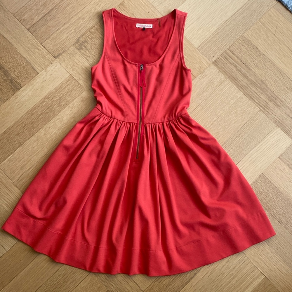 Rebecca Taylor Fit and Flare Ponte Knit Dress